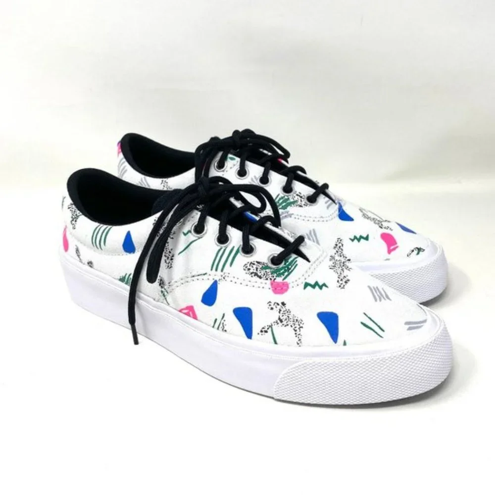 💖MEGA SALE💖Converse Men's SKID GRIP CVO OX White Print Canvas Low Top 170724